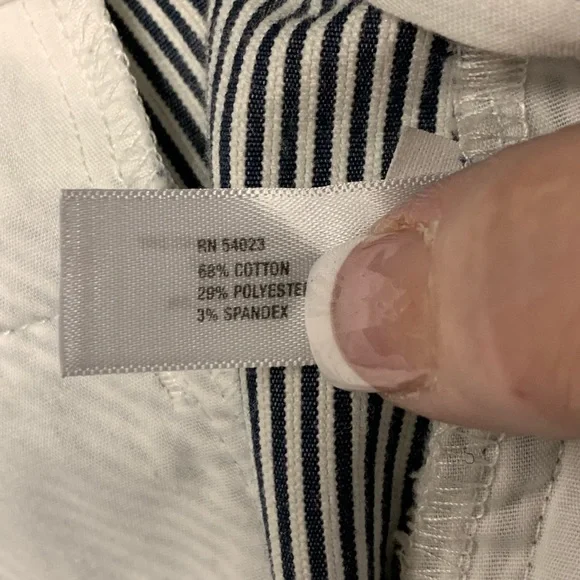 Gap blue and white stripe pants/slacks. Excellent condition. Size 4 - Picture 8 of 12